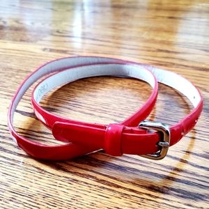 💰Free w purchase - Slim red belt
